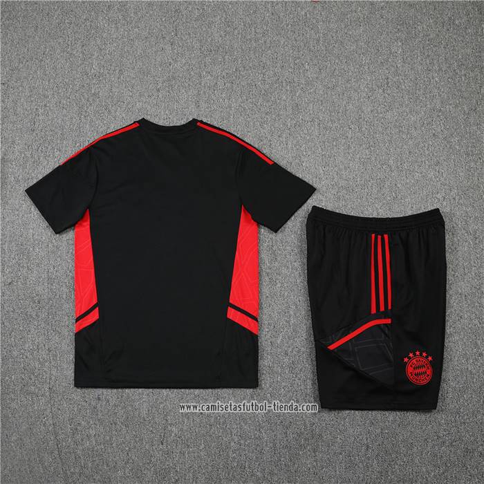 Chandal del Bayern Munich 2022-2023 Manga Corta Negro - Pantalon Corto